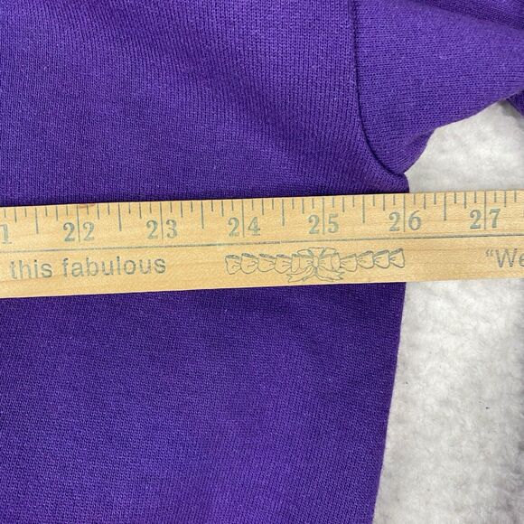 Vintage Tiny Toons Sweatshirt Mens XL Purple Warner Bros Acme College 90s Freeze - Picture 13 of 16